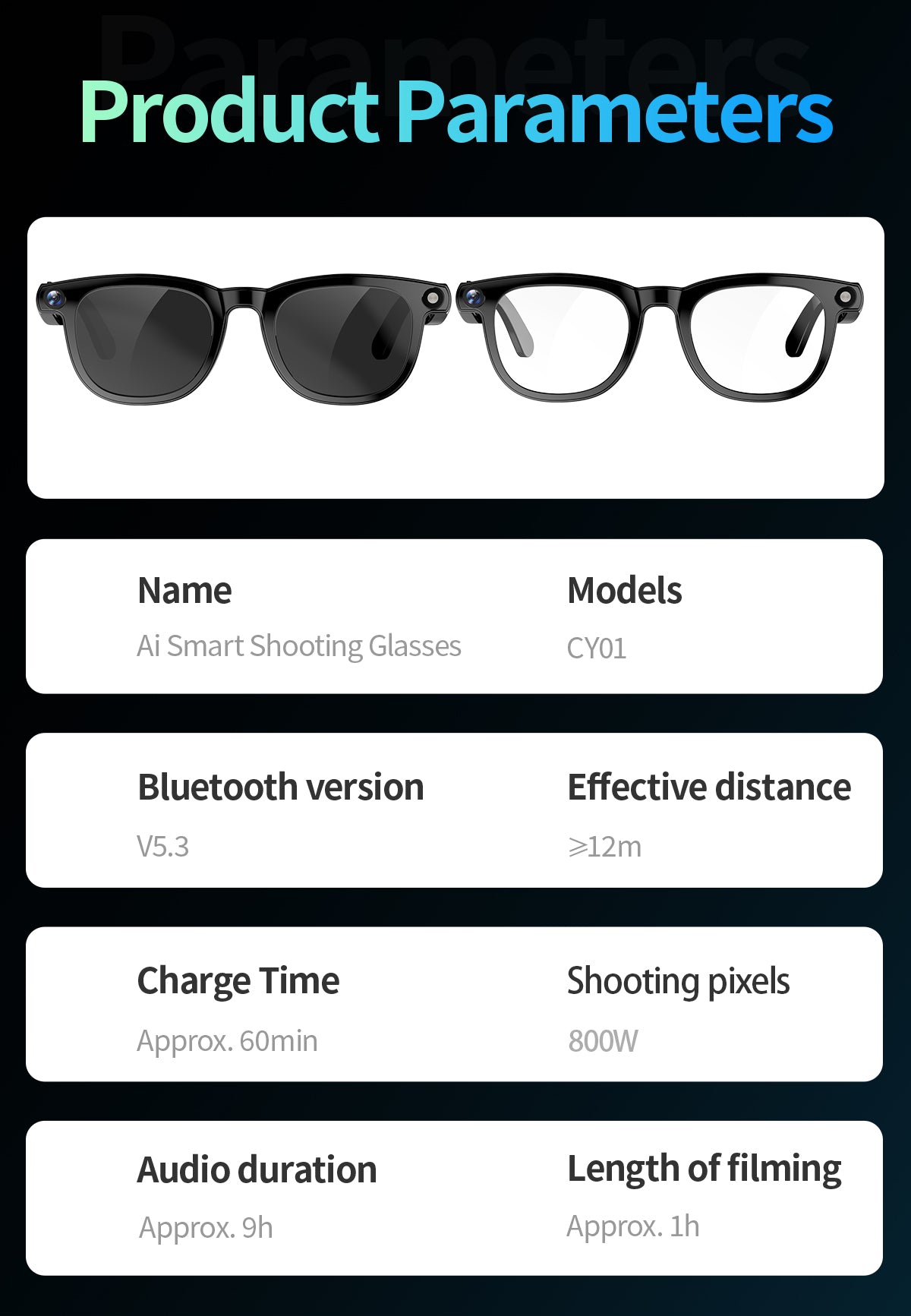2026 new smart AI glasses, smart AI cameras