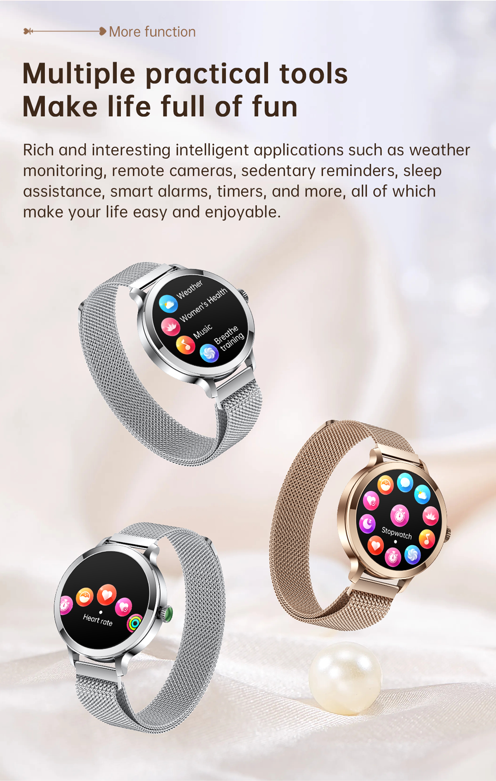 Women's fashion watches, smart watches