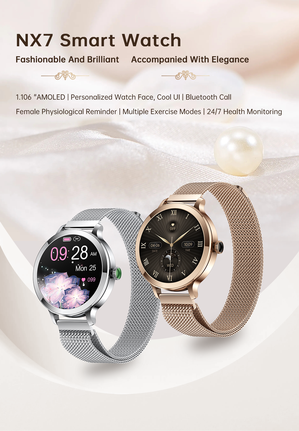 Women's fashion watches, smart watches