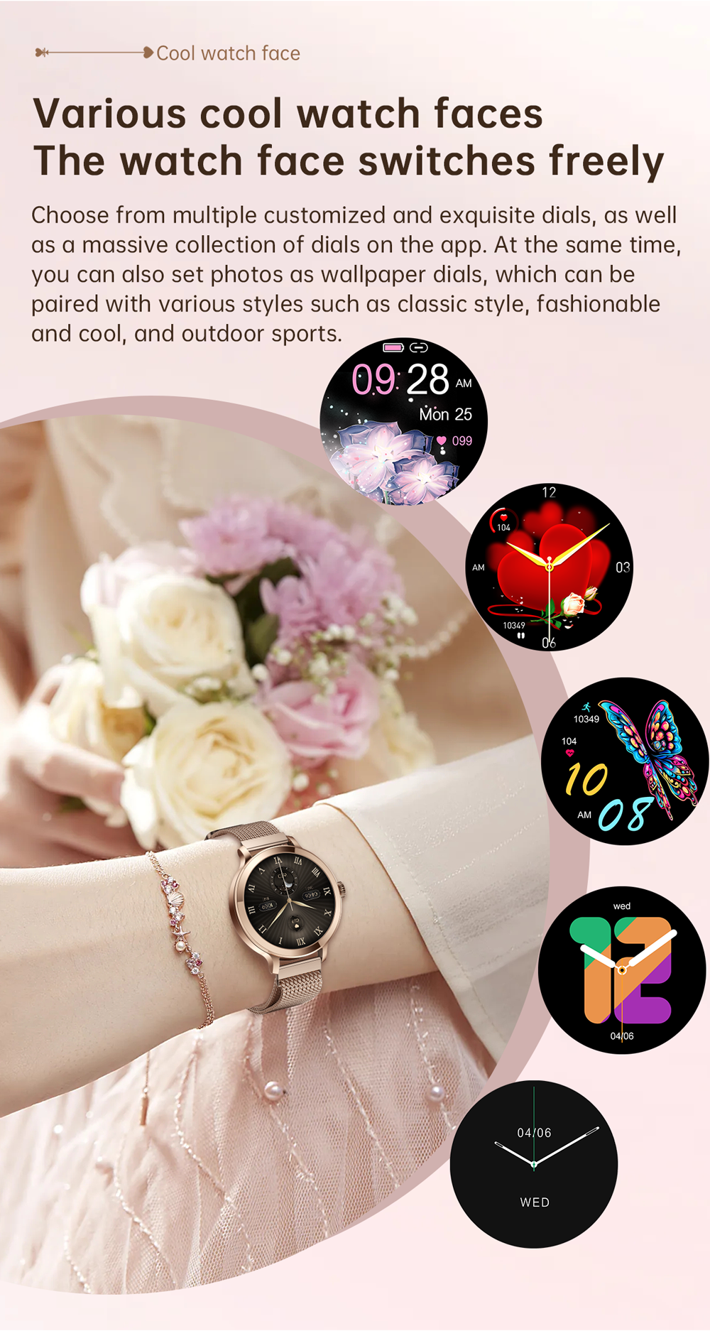 Women's fashion watches, smart watches