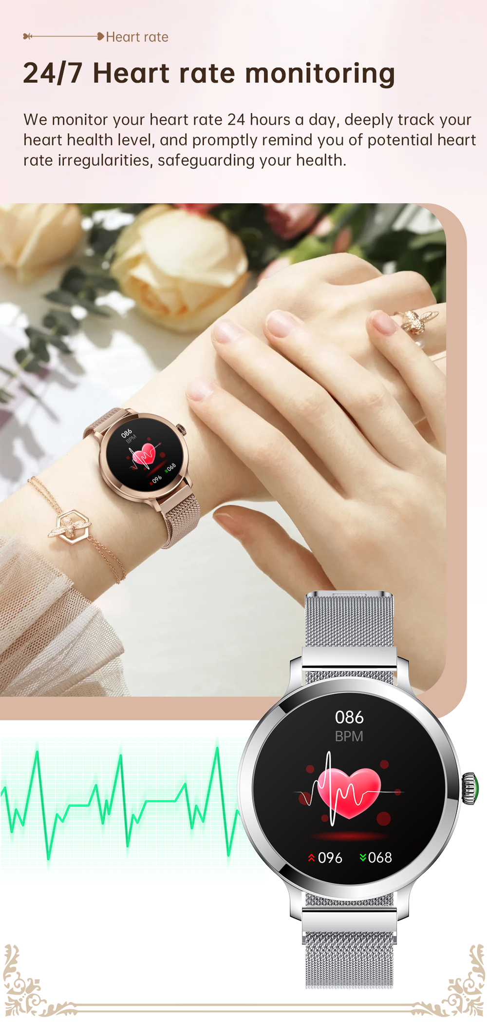 Women's fashion watches, smart watches
