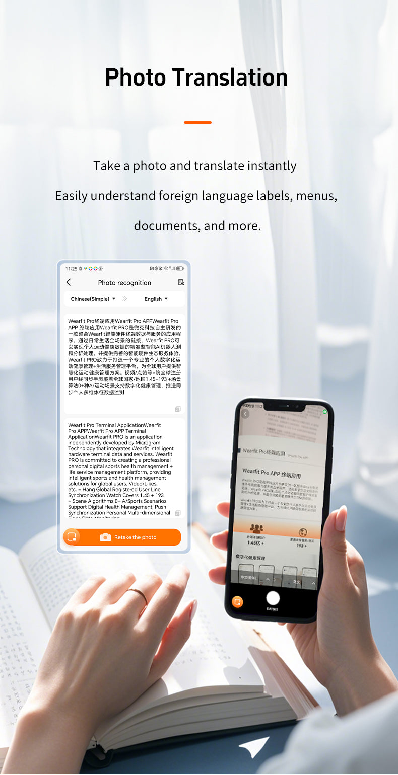 Smart translator AI assistant portable simultaneous interpretation