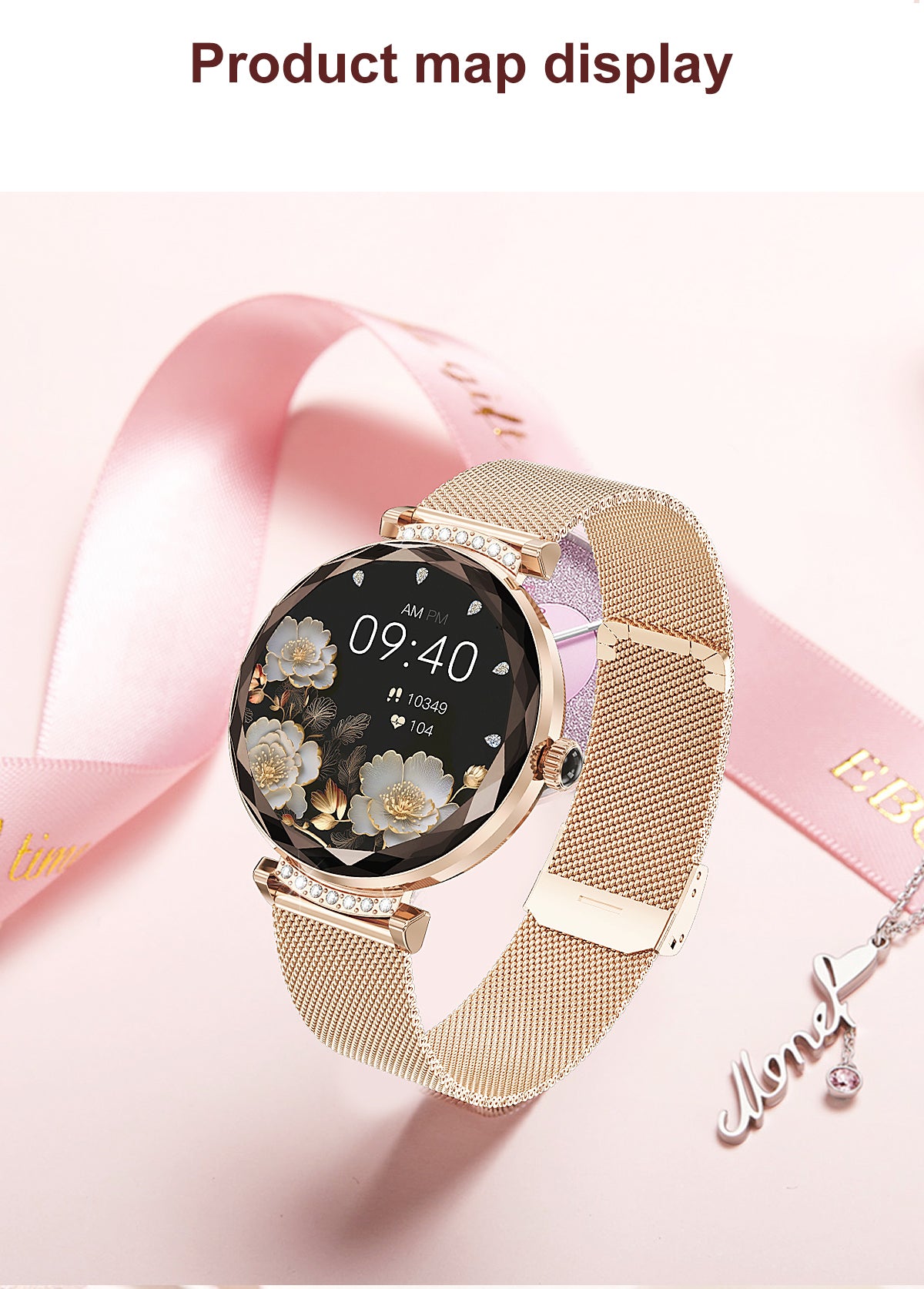 Luxury Fashion NX7pro Smartwatch for Ladies 1.19inch Display IP68 Deep Waterproof Women's Health Watch BT Call IOS