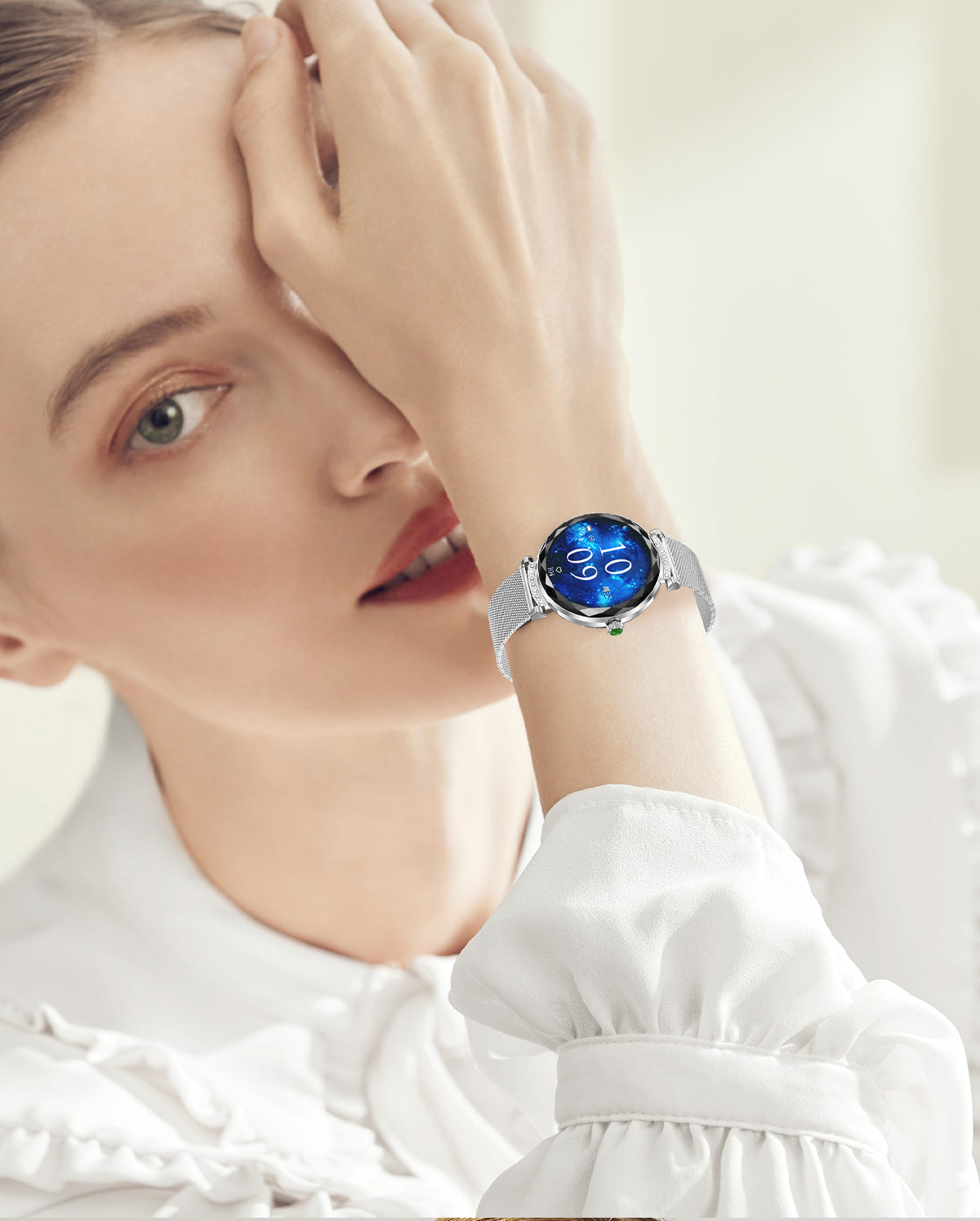 Luxury Fashion NX7pro Smartwatch for Ladies 1.19inch Display IP68 Deep Waterproof Women's Health Watch BT Call IOS