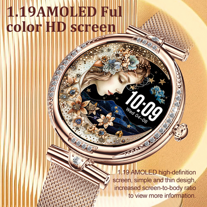 Women's smart watch health monitoring BT call waterproof blood oxygen multi-sports mode women's smart watch