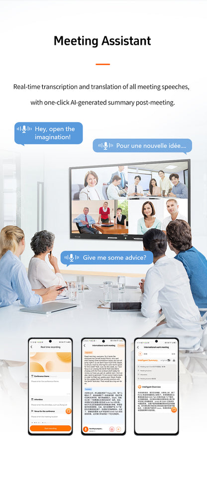 Smart translator AI assistant portable simultaneous interpretation