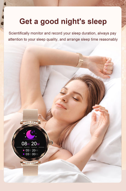 Luxury Fashion NX7pro Smartwatch for Ladies 1.19inch Display IP68 Deep Waterproof Women's Health Watch BT Call IOS
