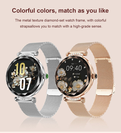 Luxury Fashion NX7pro Smartwatch for Ladies 1.19inch Display IP68 Deep Waterproof Women's Health Watch BT Call IOS